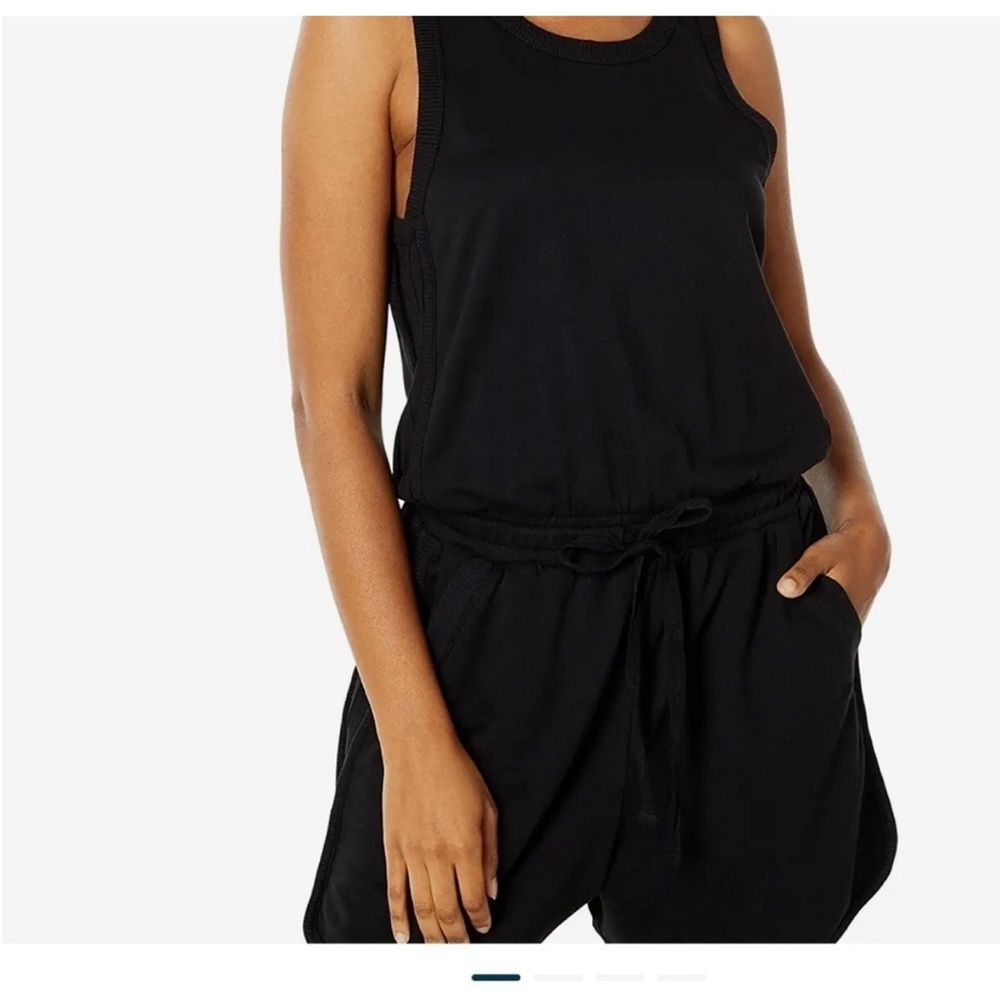 Splendid Black Romper NWT Tank Shorts Womens XL